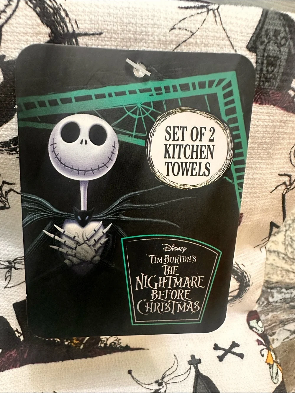 Disney The Nightmare Before Christmas Kitchen Towel set Jack & Sally